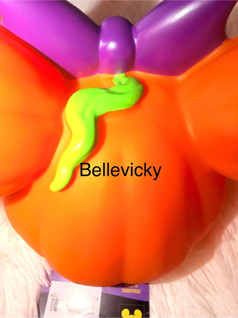 Disney Minnie Mouse Halloween Pumpkin Table Light with Purple Bow - 🎃